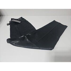 NEW French Connection Ladies sz 6 pants "Adaline Satin Trousers" black pleated
